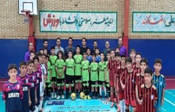 برگزاری تورنمنت زیر 12 سال فوتسال پسران منطقه 4 تهران