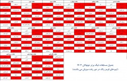 اعلام برنامه نیم فصل اول لیگ های برتر فوتبال تهران